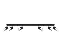 Sollux Lighting Nero lampada da soffitto 6x40 W nero-cromo SL.1068