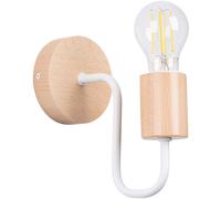 Sollux Lighting Timbo lampada da parete 1x15 W bianco-legno SL.1664