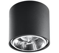 Sollux Lighting Tiube lampada da soffitto 1x40 W nero SL.0697