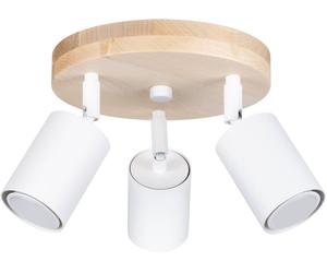 Sollux Lighting Verdo lampada da soffitto 3x10 W bianco-legno SL.1287