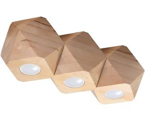 Sollux Lighting Woody lampada da soffitto 3x40 W legno SL.1010