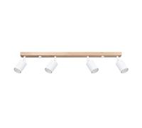 Sollux Lighting Verdo lampada da soffitto 4x10 W bianco-legno SL.1289