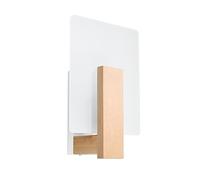 Sollux Lighting Lappo lampada da parete 1x40 W bianco-legno SL.1094