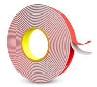 SOLNIT Nastro di montaggio biadesivo resistente, impermeabile, adesivo di montaggio forte, decorazione per casa, ufficio, auto, vetro, cartello, parete, realizzato con 3 M 4229P (5mm x 3meter)