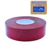 SOLNIT O rafol VC104+ Rigid Grade - Nastro riflettente per rimorchio e camion/semirimorchi, resistente alle intemperie, omologato UN/ECE R 104 (rosso, 50 mm x 1 metro)