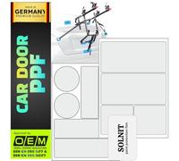 SOLNIT Pellicola protettiva universale per portabiciclette, autoadesiva, per portabiciclette, per tutti i veicoli, impedisce danni alla vernice, portellone posteriore (trasparente, 10 pezzi)