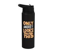 Solo Andrey sembra questo divertente nome Andrey Personalizied Stainless Steel Insulated Water Bottle