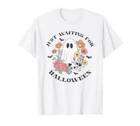 Solo Aspettando Halloween Fantasma Fiore Maglietta