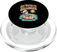 Solo aspettando Halloween piscina scheletro estate Halloween PopSockets PopGrip per MagSafe