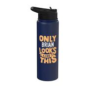 Solo Brian sembra questo divertente nome Brian personalizzato Stainless Steel Insulated Water Bottle