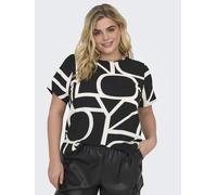 SOLO CARMAKOMA Blusa Donna Manica Corta Over Size Design Maglia Grandi