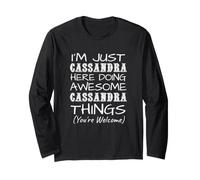 Solo Cassandra Here Doing Cassandra Things Nome Maglia a Manica