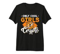 Solo Cool Girl Crypto Blockchain Crypto Token Criptovaluta Maglietta Premium