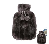 Solo coperchio a bottiglia d'acqua | Copertura in pelliccia sintetica per 2 litri (2000 ml) - Copertura in gomma per bottiglia 'acqua calda, copertura per scaldabagno invernale, per donne e bambini (s