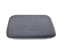 (solo cuscino per seduta), cuscino quadrato in memory foam, con lacci, antiscivolo, per sedia da pranzo per ufficio e casa, grigio scuro, 40 x 40 x 4 cm