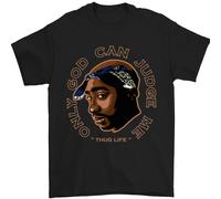 Solo Dio Può Giudicarmi Maglietta Uomo Hip Hop 100% Cotone