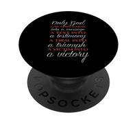 Solo Dio può salvarti Solo Gesù può redimerti Mat 19 26 PopSockets PopGrip Adesivo