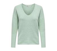 Solo Donna Maglia a Maglia Strutturata Collo a V Maglione Pullover Morbido Maglia a Manica Lunga Top ONLRICA Vita, Colore:Zecca, Taglia:L