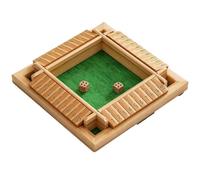 Solo Flip Card Cognitive Board for Seniors - Dice & Number Matching Activity, Reduces Boredom, Soothes Anxiety, Promotes Relaxation, Engages Memory & Math, 23x23cm(Green)