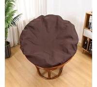 Solo fodera per cuscino Papasan, fodere per cuscini per sedie Papasan per esterni ed interni Fodera impermeabile Papasan per cuscini con cerniera e lacci, lavabili in lavatrice 130cm/51in darkcoffee