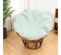 Solo fodera per cuscino Papasan, fodere per cuscini per sedie Papasan per esterni ed interni Fodera impermeabile Papasan per cuscini con cerniera e lacci, lavabili in lavatrice 110cm/43in peagreen