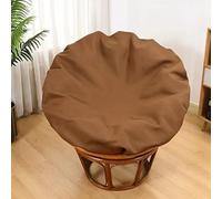Solo fodera per cuscino Papasan, fodere per cuscini per sedie Papasan per esterni ed interni Fodera impermeabile Papasan per cuscini con cerniera e lacci, lavabili in lavatrice 110cm/43in Lightcoffee