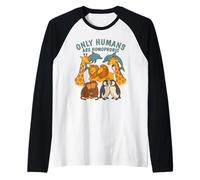 Solo gli umani sono un orgoglio omofobico uomini donne per Maglia con Maniche Raglan