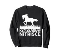 Solo Il Cavallo Mi capisce Equitazione Cavalli Divertente Felpa