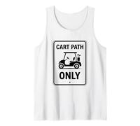 Solo Il Percorso del Carrello Il Golf Sta chiamando Golf ha Rovinato la mia Vita tossicodipendenti Canotta