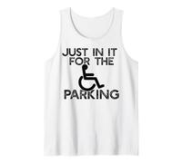 Solo in Esso per Il PARCHEGGIO Sedia a rotelle Lot Spot Meme Canotta