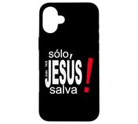 Solo Jesús Salva, Versículos bíblicos Custodia per iPhone 16 Plus