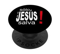 Solo Jesús Salva, Versículos bíblicos PopSockets PopGrip Adesivo