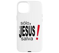 Solo Jesús Salva vidas, Salvación Espiritual Eterna Custodia per iPhone 15 Plus
