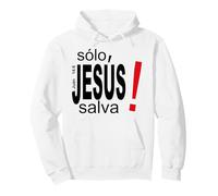 Solo Jesús Salva vidas, Salvación Espiritual Eterna Felpa con Cappuccio