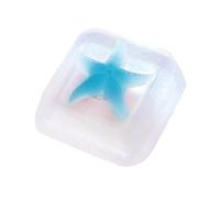 Solo Keycap Oceans Styles Keycap Traslucido Keycap Stelle marine Colle Goccia Copritasti in resina per l'installazione di tastiere meccaniche Traslucido