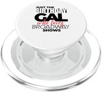 Solo la ragazza di compleanno che ama New York Broadway PopSockets PopGrip per MagSafe