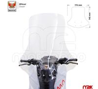 SOLO LASTRA PARABREZZA PARAVENTO ALTO TRASPARENTE ISOTTA SEAT MO 125 2022