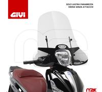 SOLO LASTRA PARABREZZA TRASPARENTE GIVI 5606A PER PIAGGIO BEVERLY 125 150 300