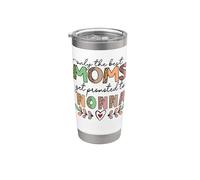 Solo le migliori mamme vengono promosse a Nonna Leopard Printed Bicchiere termico in acciaio inox doppia parete