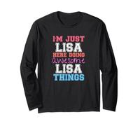 Solo Lisa Qui Facendo Il Fantastico Nome di Lisa Cose Maglia a Manica
