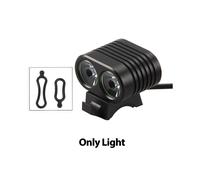 (Solo luce) 8000 lm 2 T6 LED luce per bicicletta mini luce anteriore per bicicletta torcia per bicic