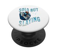 Solo Ma Spaccando Determinazione E Arrampicata Stile PopSockets PopGrip Adesivo