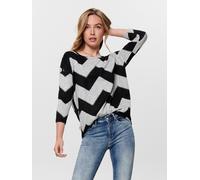 Solo Maglia stampata a manica 3/4 da donna Ampio Pullover Modello Top ONLELCOS N