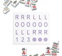 Solo Mahjong Board Practice, Compact Tiles Table Travel Set, Single Mahjong Practice Board For Travel Pool Party Family Beginners Birthday Home Entertainment Outdoor Portable Game Learning Set