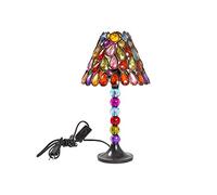 SOLO MOBILI Lampada da Tavolo con Gemme Colorate