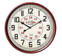 SOLO MOBILI Orologio da Parete Old Town London Rosso 50 cm Diametro