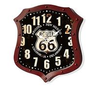 SOLO MOBILI Orologio da Parete Route 66 Nero e Rosso 40 x 36 x 6 cm