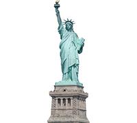 SOLO MOBILI Targa Pannello Metallo Statua della Liberta' - 26 x 75 x 1 cm