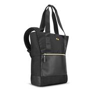 Solo New York Parker Hybrid Zaino Tote, Borsa Messenger Donna, Nero/Oro, City Backpack