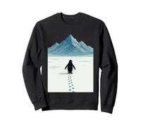 Solo Penguin Viaggio Paesaggio Artico Solitudine Perseveranza Felpa